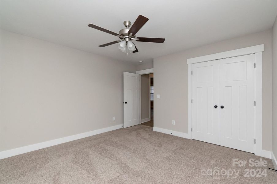 Both Bedrooms have Spacious Closets and every room includes a ceiling light/fan fixture