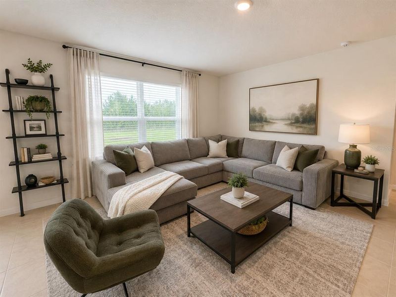 Furnished interior view inside a new home in , Harmony (Image 10).