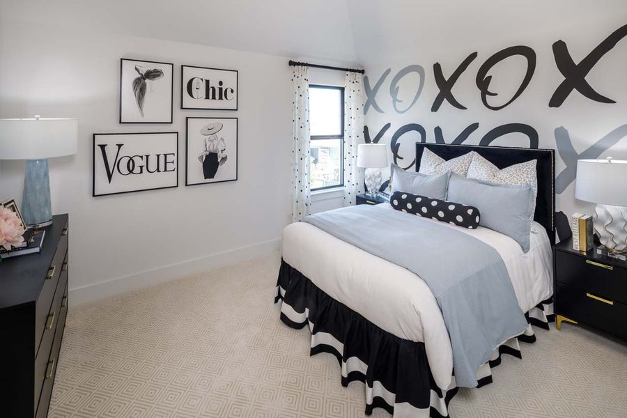 Representative furnished interior of a home built from the 222G by Highland Homes in Santa Rita Ranch, Liberty Hill (Image 43).