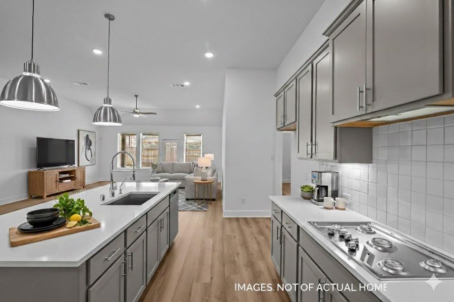 Furnished interior view inside a new home in Sorella, Tomball (Image 5).