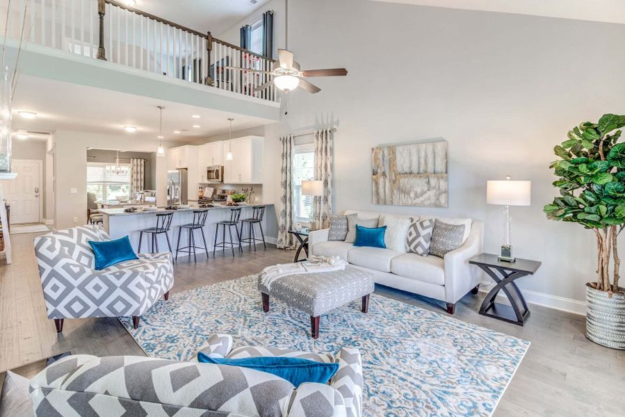 Representative furnished interior of a home built from the Rivermist by Caviness & Cates Communities in Maggie Way, Wendell (Image 163).