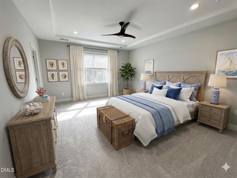 Primary Bedroom - Virtually Staged