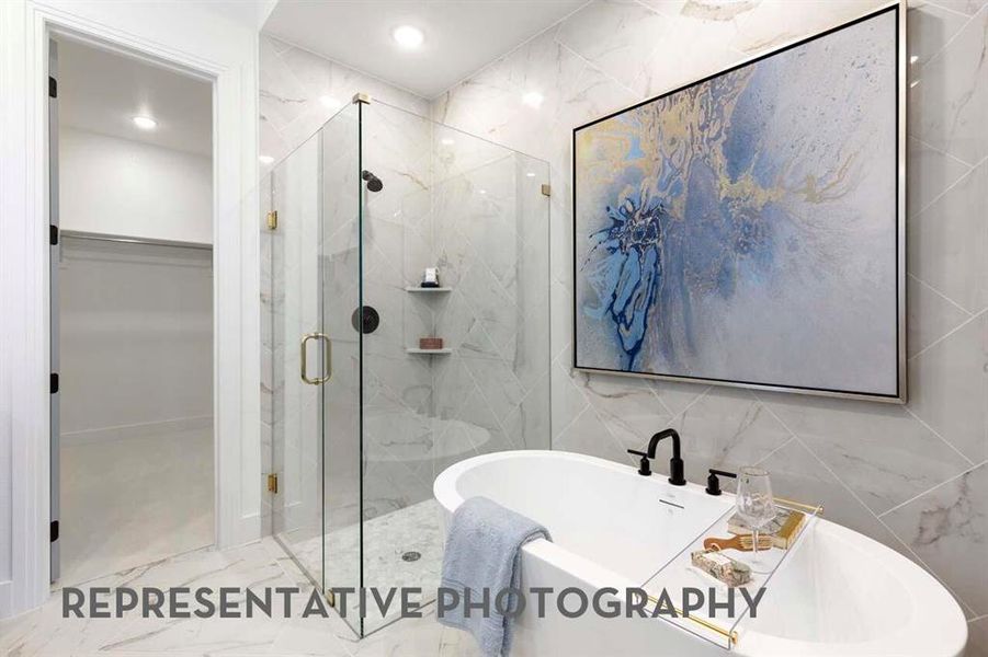 Furnished interior view inside a new home in Mosaic, Celina (Image 12).