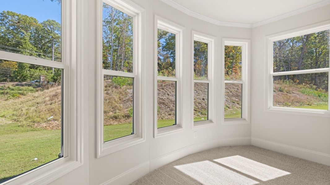 Representative unfurnished interior of a home built from the WINDSOR by D.R. Horton in Butner Estates, South Fulton (Image 48).