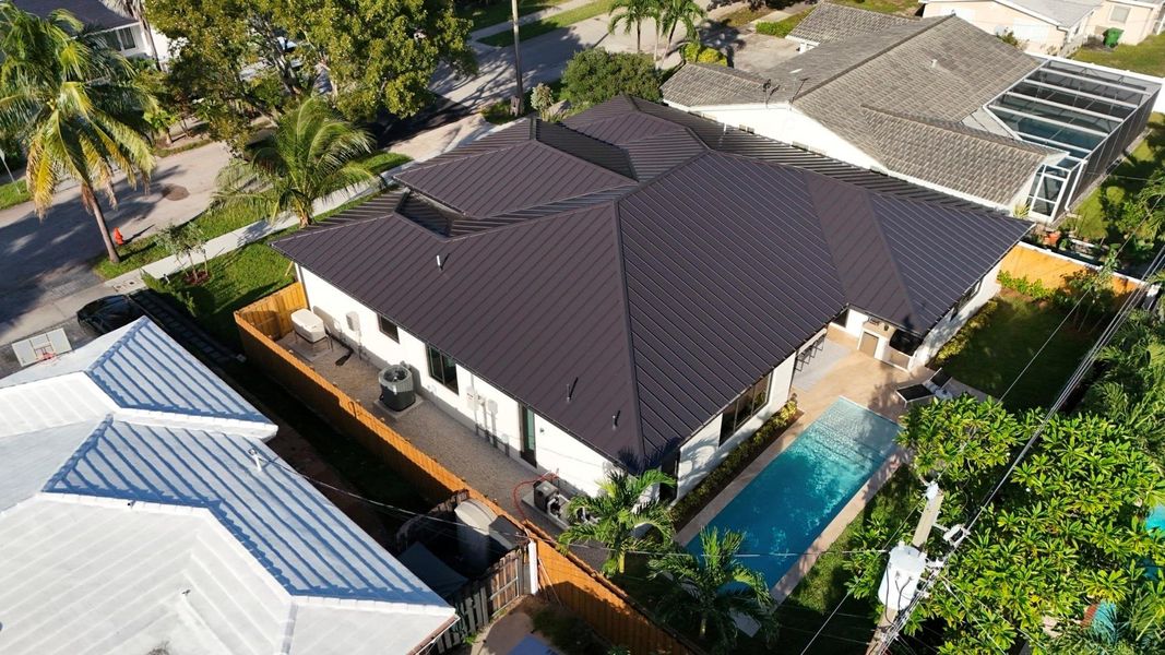 drone photo of service side drone photo of service side