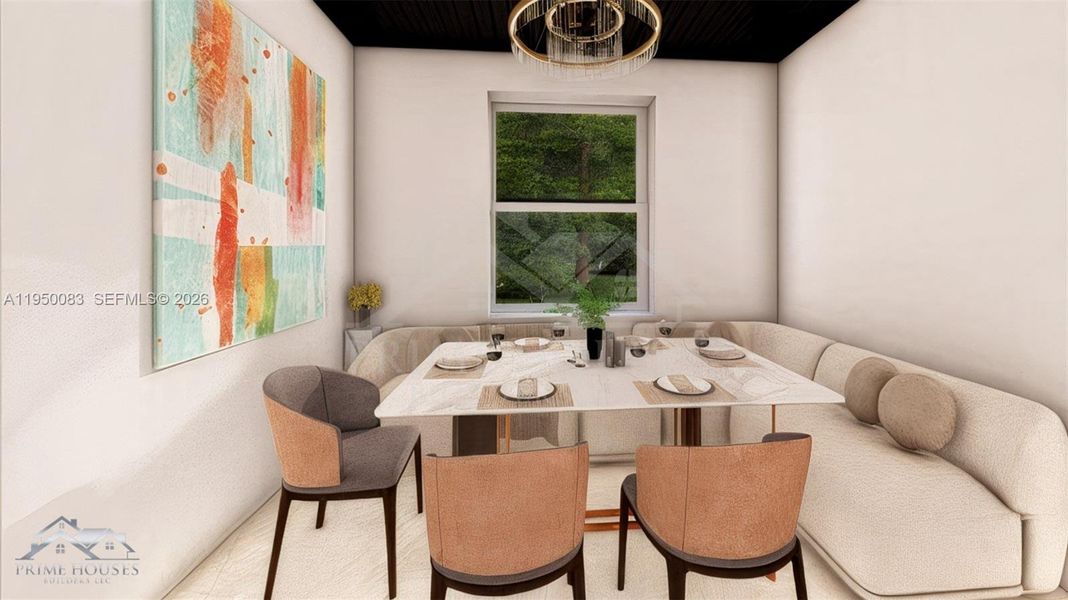 Furnished interior view inside a new home in , Lehigh Acres (Image 7).