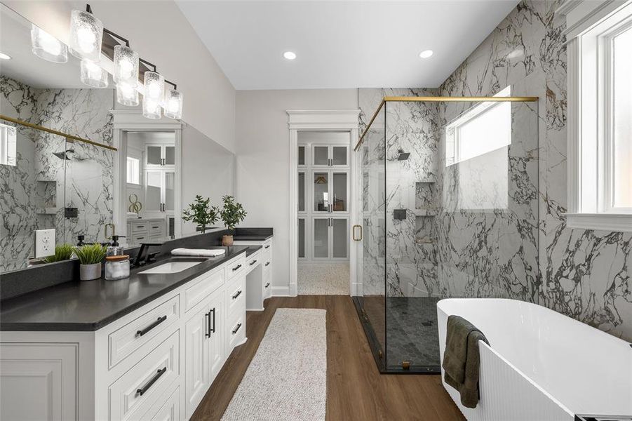 Furnished interior view inside a new home in , Woodway (Image 13).