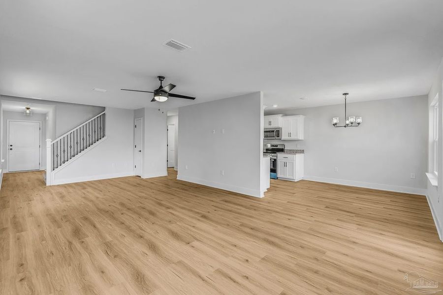 Spacious, unfurnished interior of a new home in Pine Top, Cantonment (Image 12). Spacious, unfurnished interior of a new home in Pine Top, Cantonment (Image 12).