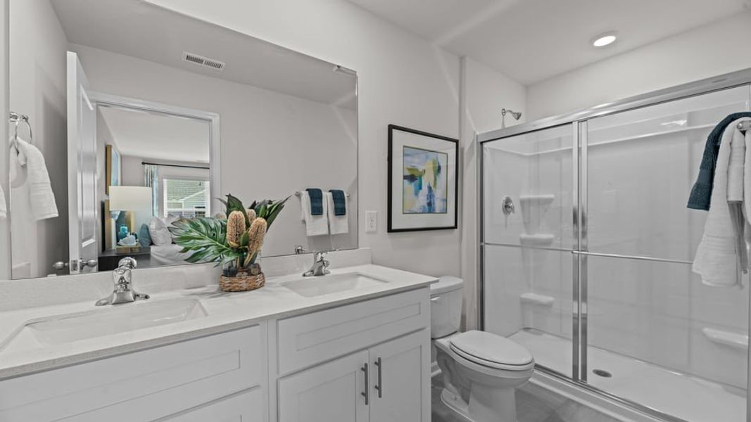 Furnished interior view inside a new home in Clock Road Townhomes, New Bern (Image 18).