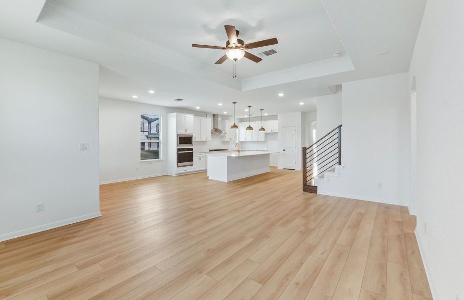 Spacious, unfurnished interior of a new home in Saddleback at Santa Rita Ranch, Liberty Hill (Image 56). Spacious, unfurnished interior of a new home in Saddleback at Santa Rita Ranch, Liberty Hill (Image 56).