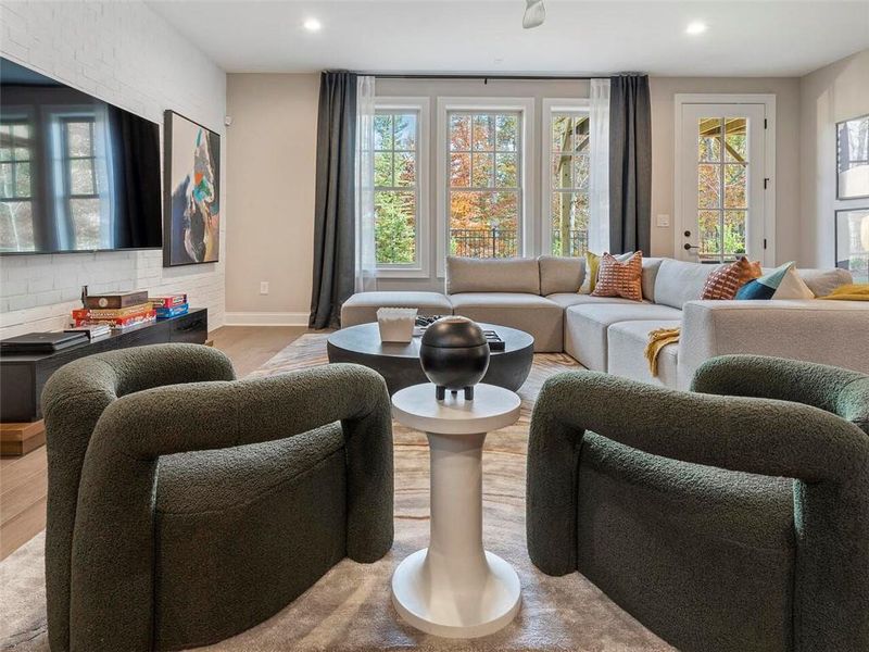 Furnished interior view inside a new home in , Suwanee (Image 27).