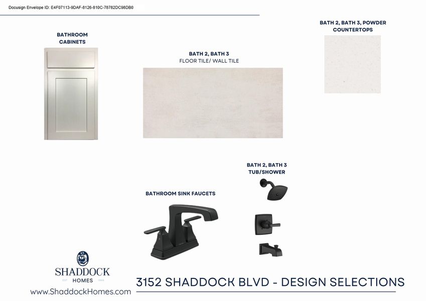 Sample of building materials used in homes in The Homestead - 62', Rockwall (Image 4).