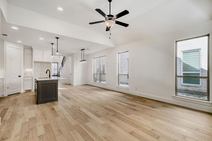 Spacious, unfurnished interior of a new home in Castle Hills Northpointe - Townhomes, Lewisville (Image 25).