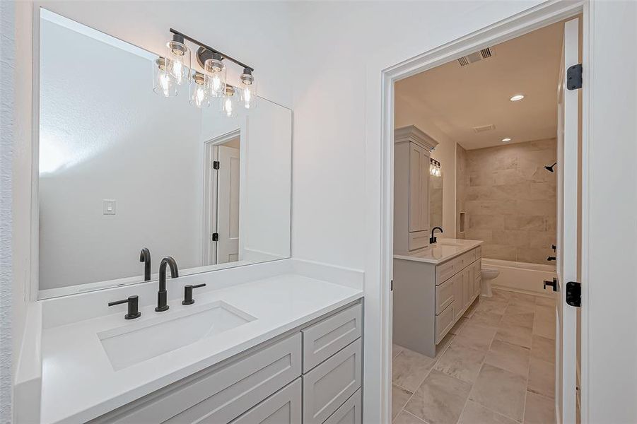 private sink area in secondary bedroom