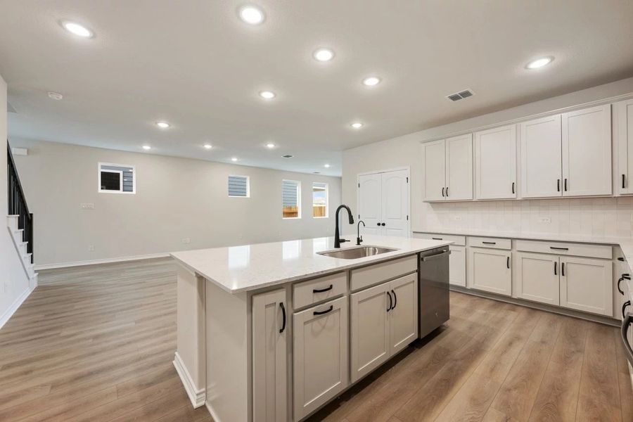 Furnished interior view inside a new home in Lariat, Liberty Hill (Image 13).