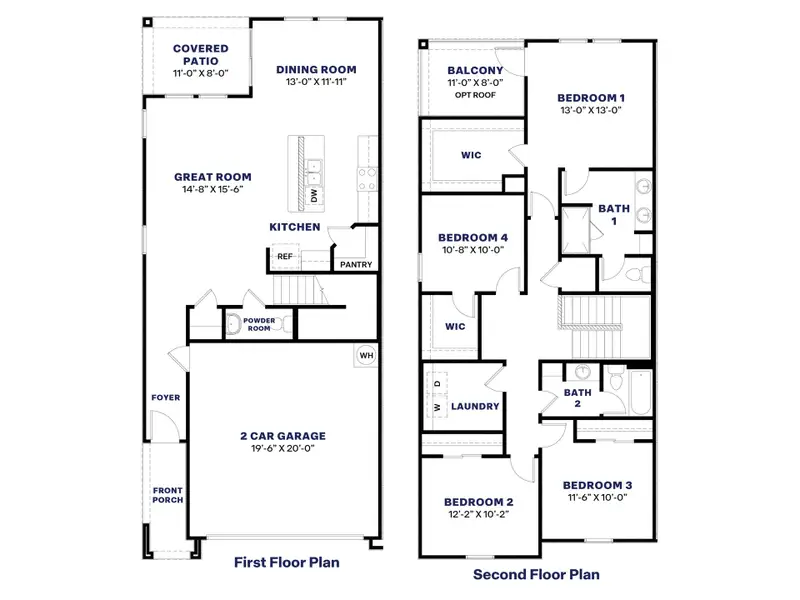 2D floor plan layout of this home in Avance, Phoenix, AZ (Image 4).