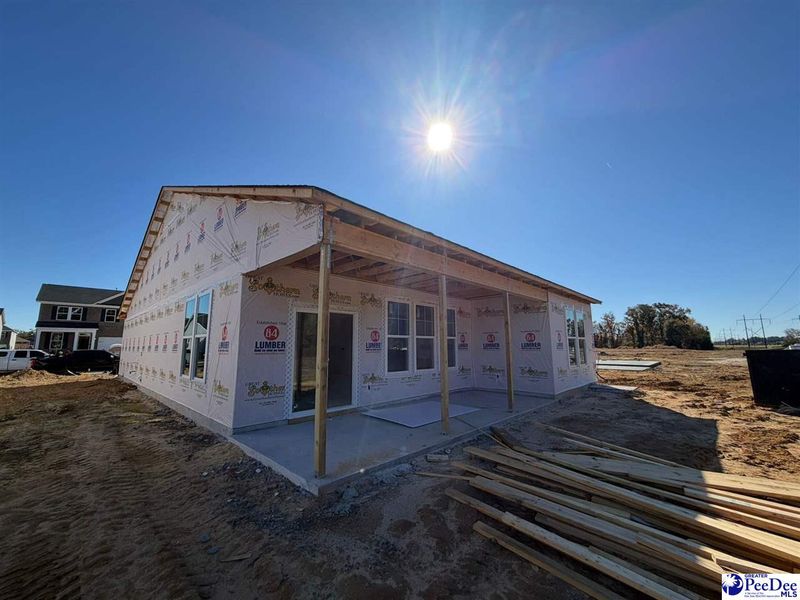 In-progress construction of a new home in The Grove, Florence, SC (Image 10). In-progress construction of a new home in The Grove, Florence, SC (Image 10).