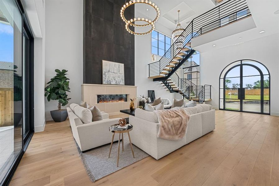 Furnished interior view inside a new home in , Southlake (Image 19).