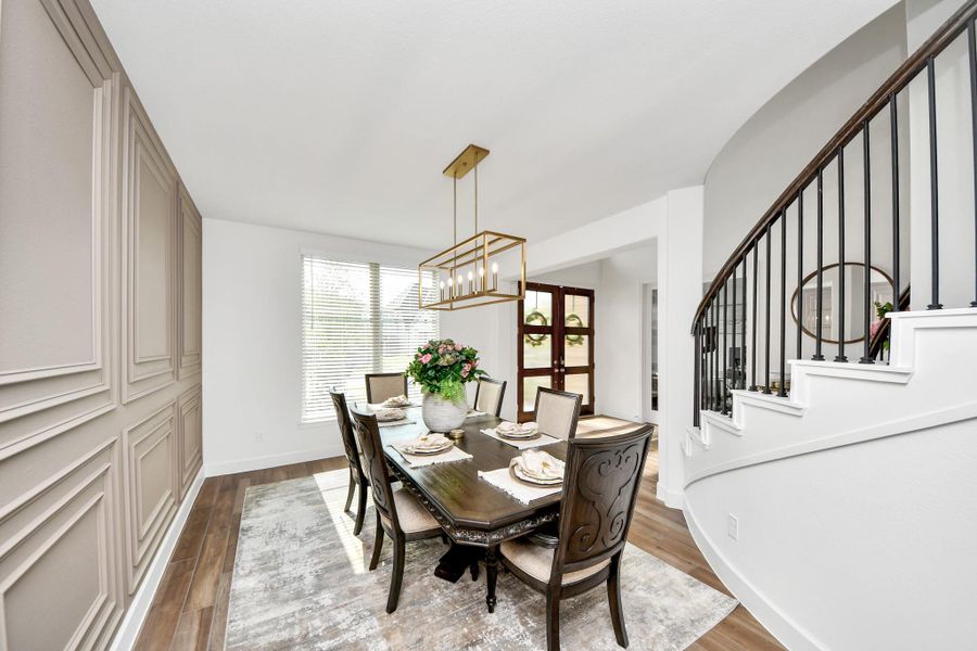 Furnished interior view inside a new home in Legacy Prairie at Katy Court, Katy (Image 13).