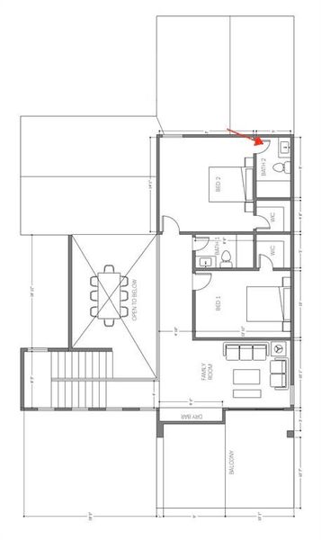 View of room layout View of room layout