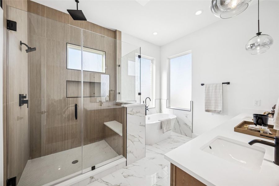 Furnished interior view inside a new home in , Houston (Image 22).