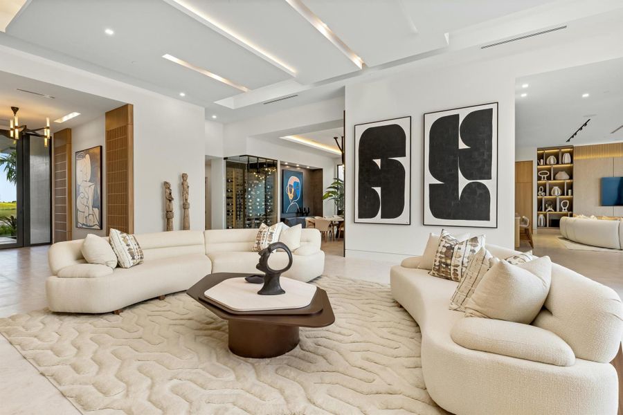 Furnished interior view inside a new home in , Palm Beach Gardens (Image 8). Furnished interior view inside a new home in , Palm Beach Gardens (Image 8).