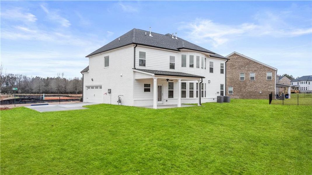 Exterior details and patio area of a home in Westland, Bogart (Image 3). Exterior details and patio area of a home in Westland, Bogart (Image 3).
