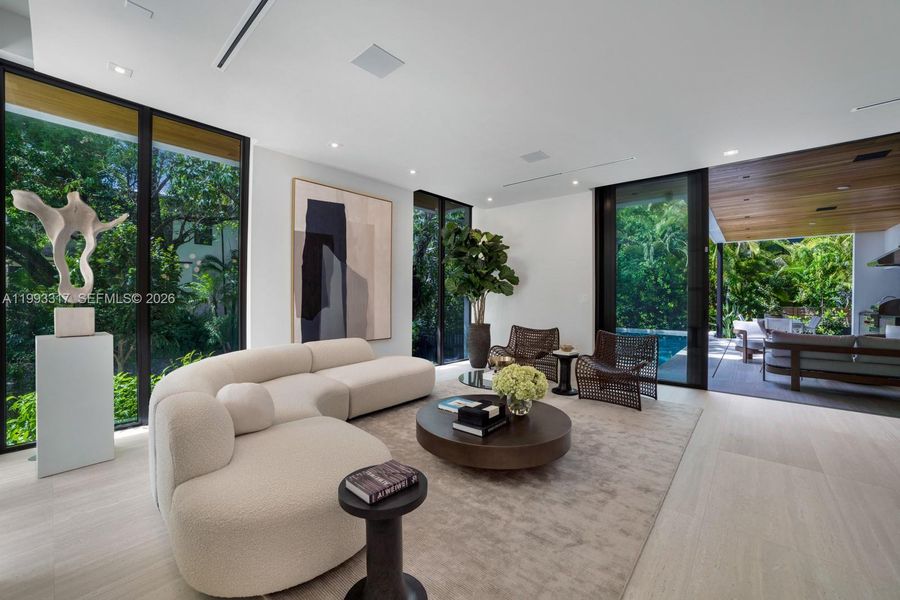 Furnished interior view inside a new home in , Miami (Image 17).