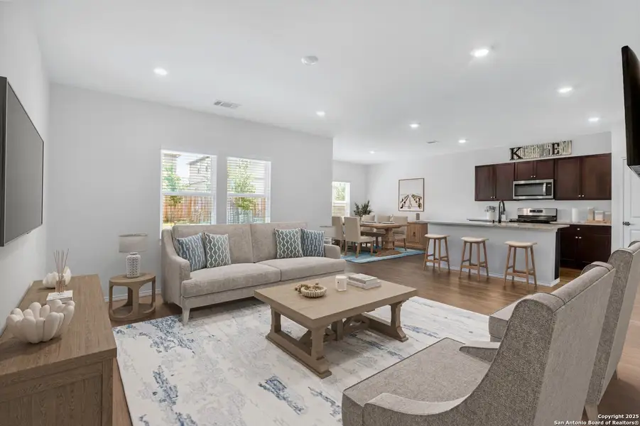 Furnished interior view inside a new home in , San Antonio (Image 4). Furnished interior view inside a new home in , San Antonio (Image 4).