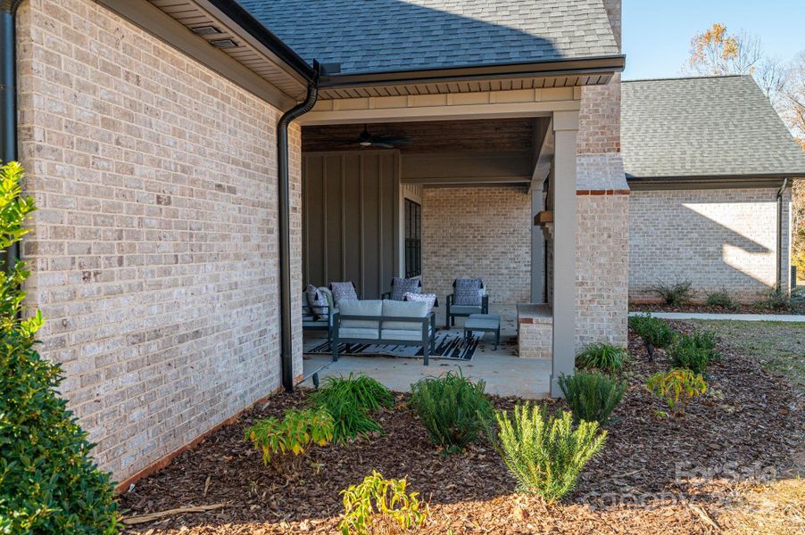 Exterior details and patio area of a home in , Belmont (Image 3).