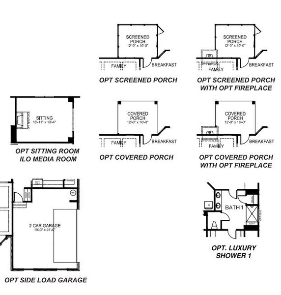 2D floor plan layout of this home in Campbell Ridge, Piedmont, SC (Image 4).