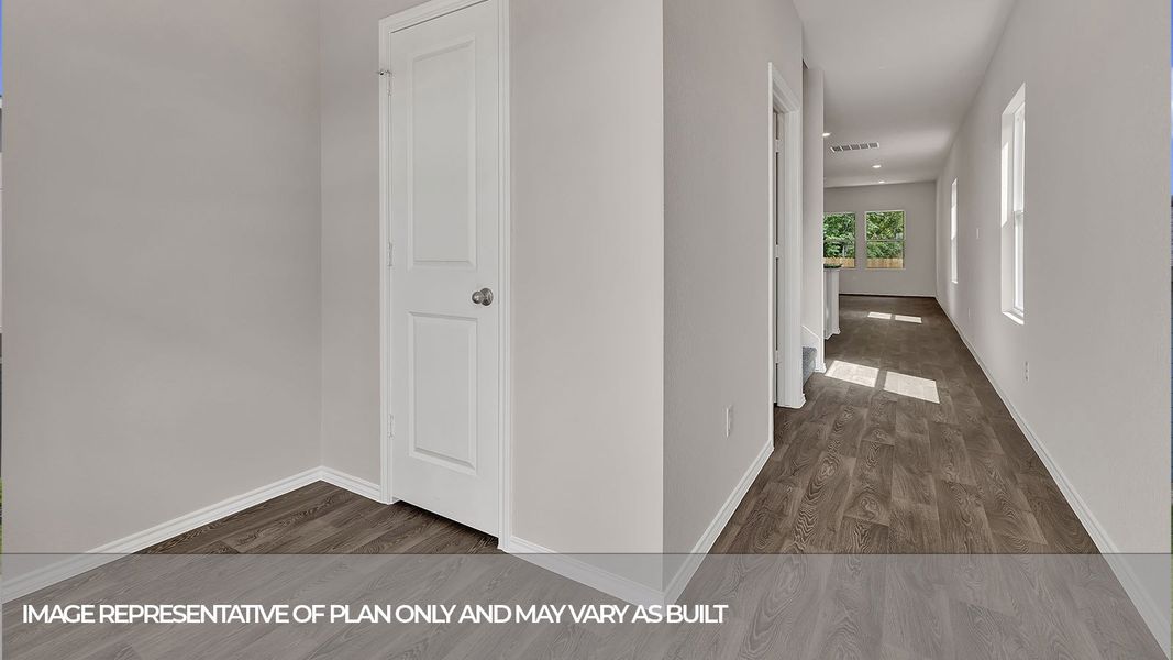 Representative unfurnished interior of a home built from the The Hannah by D.R. Horton in Bollinger, Maxwell (Image 12). Representative unfurnished interior of a home built from the The Hannah by D.R. Horton in Bollinger, Maxwell (Image 12).