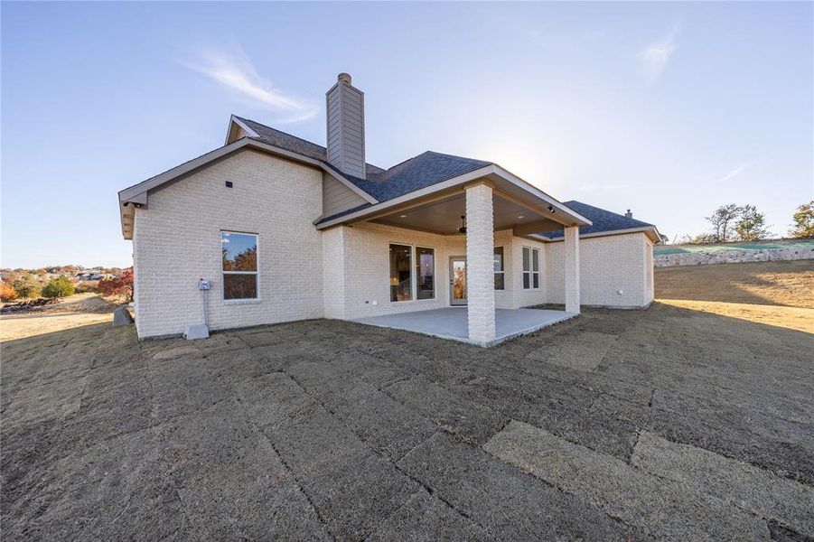 Exterior details and patio area of a home in Vintage Oaks, Weatherford (Image 22). Exterior details and patio area of a home in Vintage Oaks, Weatherford (Image 22).