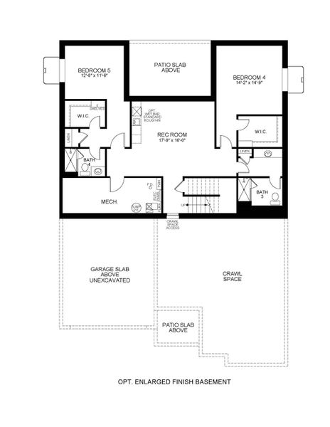 2D floor plan layout for the 6215 by Scott Felder Homes in Westerly, Erie, CO (Image 8). 2D floor plan layout for the 6215 by Scott Felder Homes in Westerly, Erie, CO (Image 8).