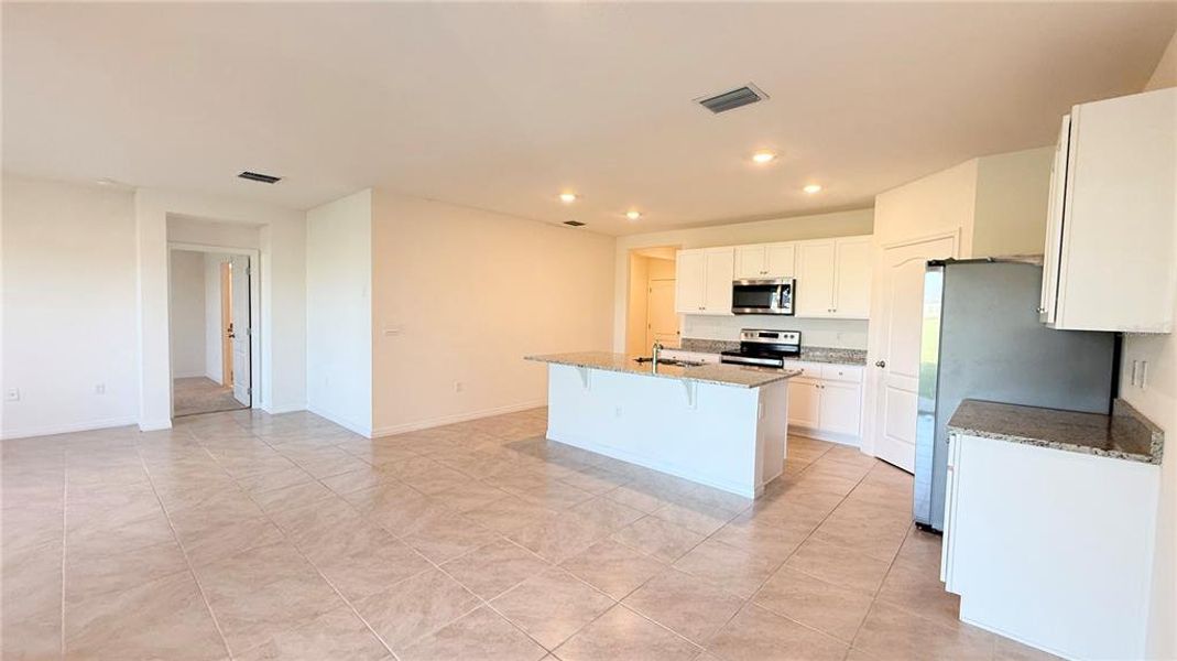 Dining room and living room open plan