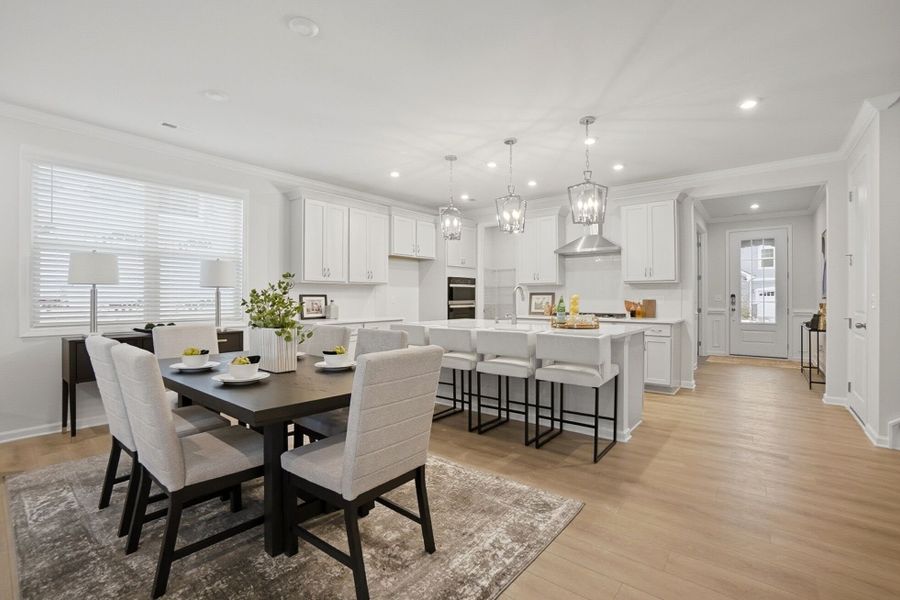 Furnished interior view inside a new home in Roseshire Chase, Huntersville (Image 12).
