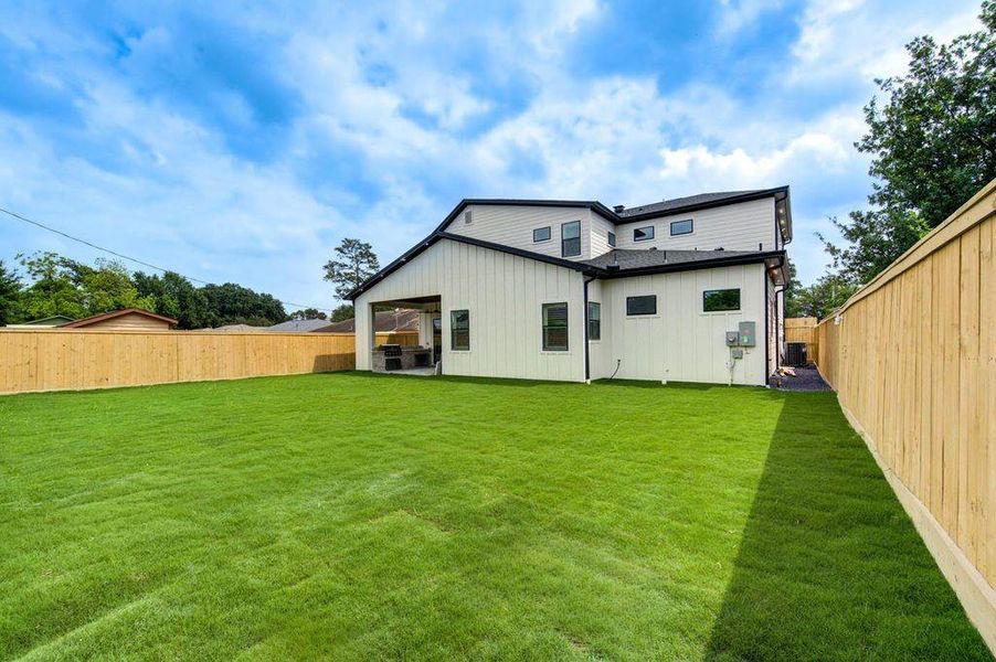 Exterior details and patio area of a home in , Houston (Image 26). Exterior details and patio area of a home in , Houston (Image 26).