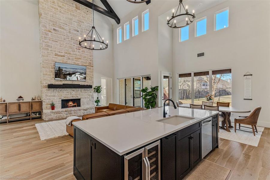 Furnished interior view inside a new home in , Heath (Image 16).