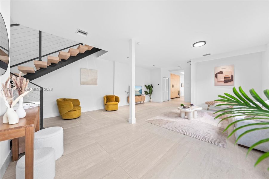 Furnished interior view inside a new home in , Miami (Image 6). Furnished interior view inside a new home in , Miami (Image 6).