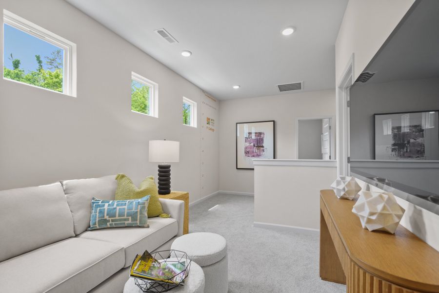 Furnished interior view inside a new home in Townes At The Stiles, Cartersville (Image 9).