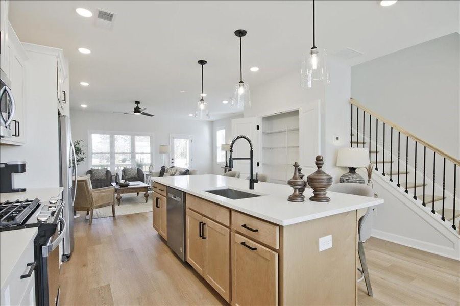 Furnished interior view inside a new home in Townes at South Main, Kennesaw (Image 24).