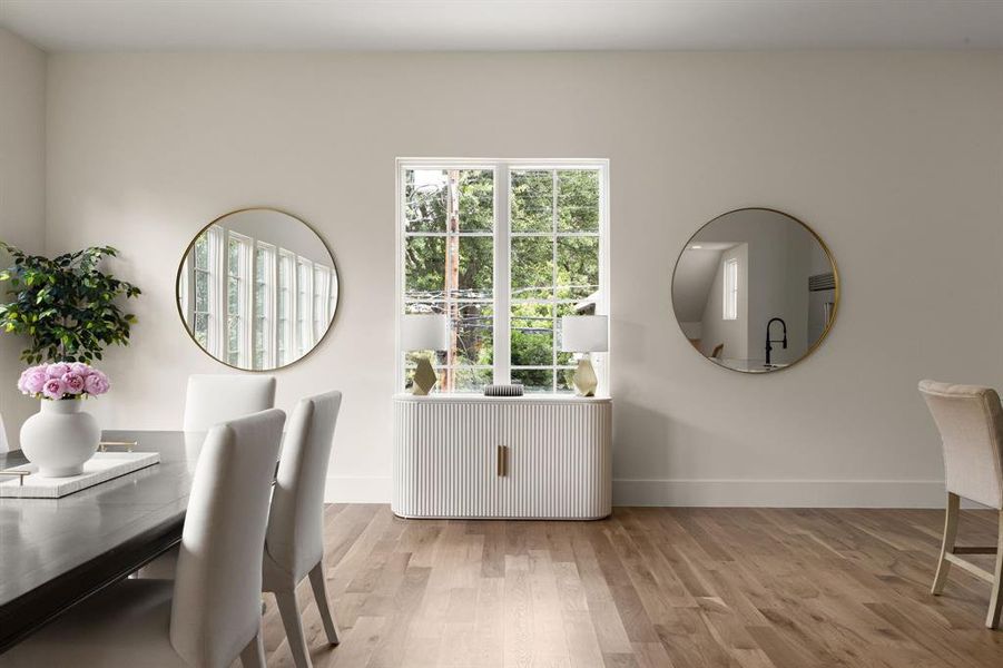 Furnished interior view inside a new home in , Dallas (Image 4).