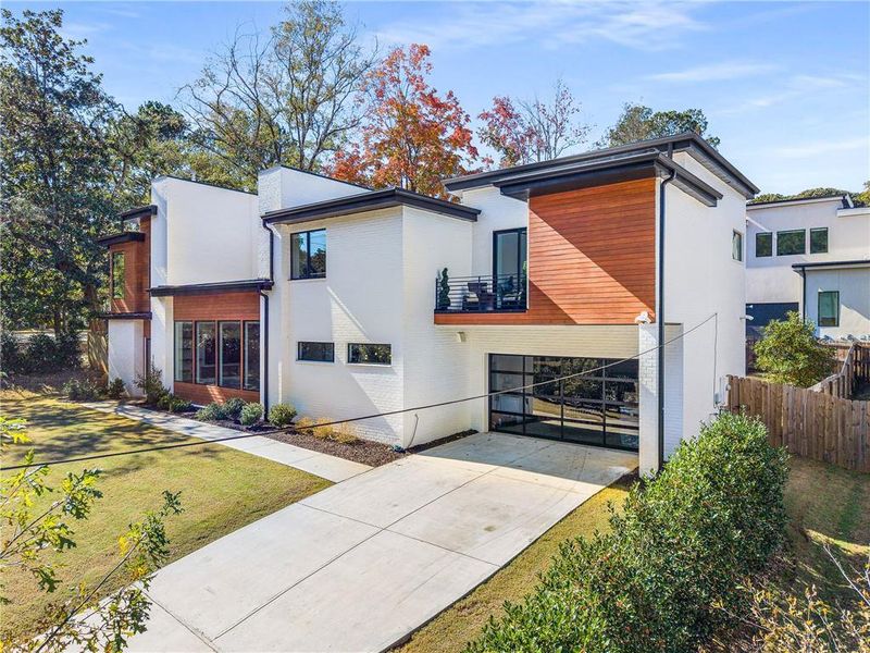 Front exterior of a new home in , Brookhaven, GA, highlighting curb appeal (Image 1).
