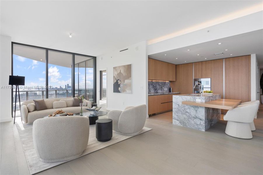 Furnished interior view inside a new home in Five Park, Miami (Image 8). Furnished interior view inside a new home in Five Park, Miami (Image 8).