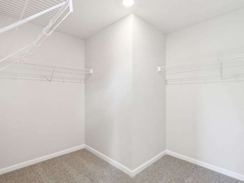 Primary Closet in the Sandpiper End floorplan