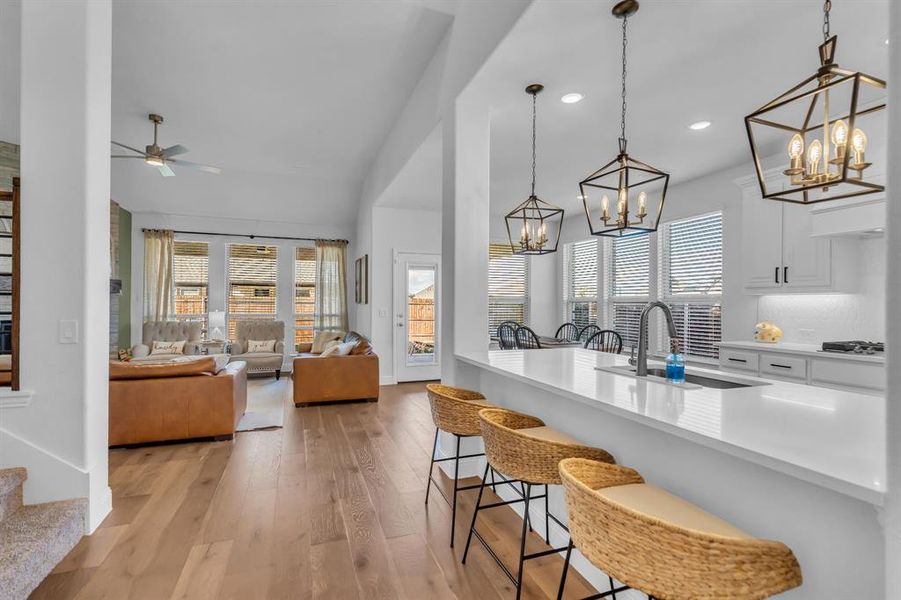 Furnished interior view inside a new home in Country Lakes Classic 50, Denton (Image 11). Furnished interior view inside a new home in Country Lakes Classic 50, Denton (Image 11).