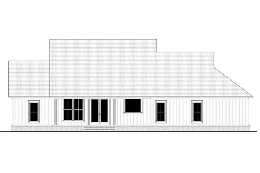 Exterior rendering of this home design in , Calhoun, GA (Image 3).