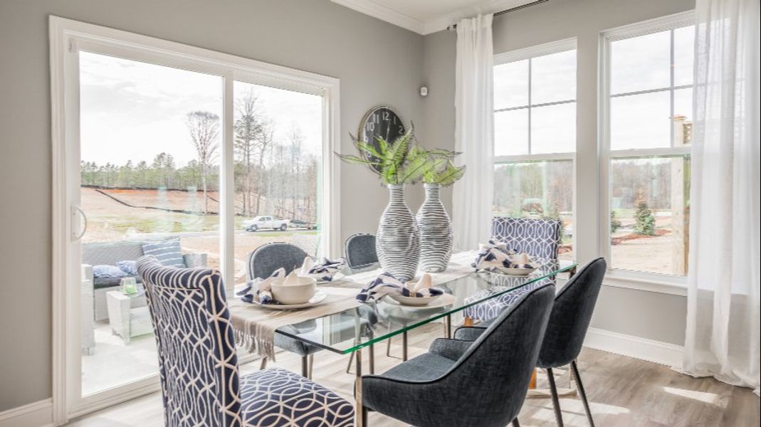 Furnished interior view inside a new home in Station Pointe, Angier (Image 5). Furnished interior view inside a new home in Station Pointe, Angier (Image 5).