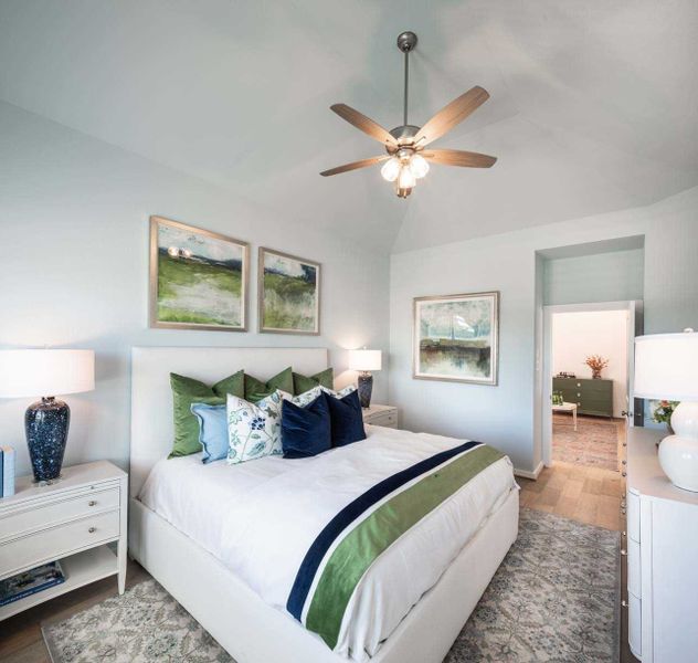 Representative furnished interior of a home built from the Derby Plan by Highland Homes in Bridgeland Central: The Cottages, Cypress (Image 14).