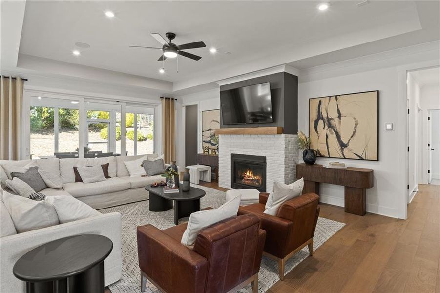 Furnished interior view inside a new home in Sun City Peachtree, Griffin (Image 9). Furnished interior view inside a new home in Sun City Peachtree, Griffin (Image 9).